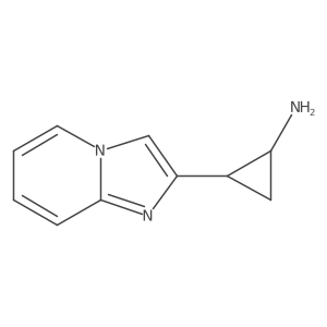 rac-(1R,2R)-2-{imidazo[1,2-a]pyridin-2-yl}cyclopropan-1-amine结构式