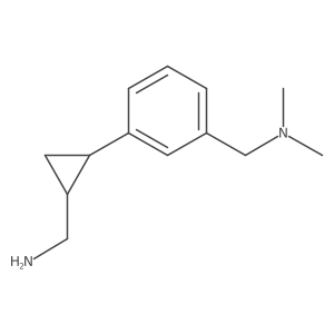 rac-[(1R,2R)-2-{3-[(dimethylamino)methyl]phenyl}cyclopropyl]methanamine结构式