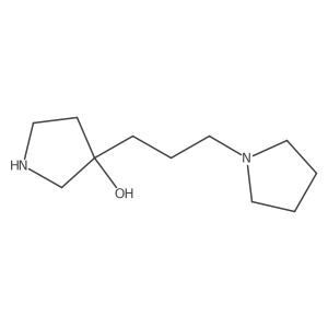 3-[3-(Pyrrolidin-1-yl)propyl]pyrrolidin-3-ol Structure