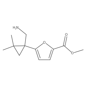 Methyl 5-[1-(aminomethyl)-2,2-dimethylcyclopropyl]furan-2-carboxylate Structure