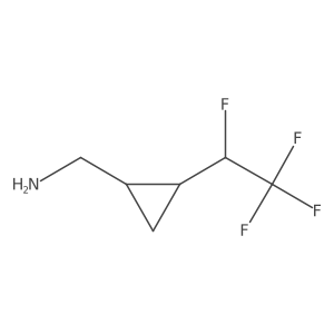 [2-(1,2,2,2-Tetrafluoroethyl)cyclopropyl]methanamine Structure