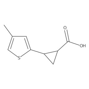 2-(4-Methylthiophen-2-yl)cyclopropane-1-carboxylic acid结构式