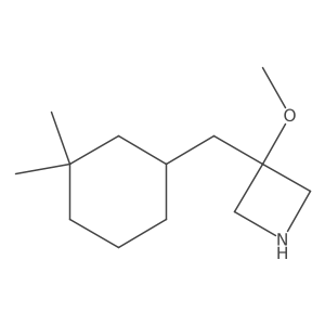 3-[(3,3-Dimethylcyclohexyl)methyl]-3-methoxyazetidine结构式