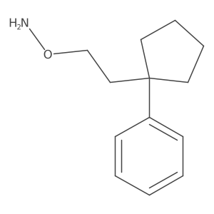 O-[2-(1-phenylcyclopentyl)ethyl]hydroxylamine结构式