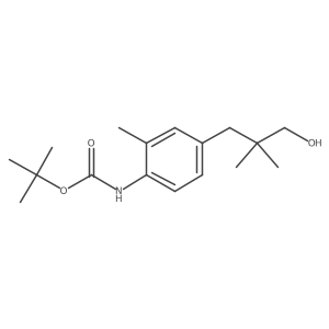 tert-butyl N-[4-(3-hydroxy-2,2-dimethylpropyl)-2-methylphenyl]carbamate Structure