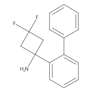 3,3-Difluoro-1-(2-phenylphenyl)cyclobutan-1-amine Structure