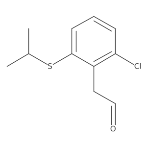 2-[2-Chloro-6-(propan-2-ylsulfanyl)phenyl]acetaldehyde Structure