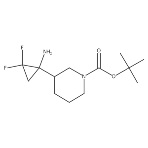 Tert-butyl 3-(1-amino-2,2-difluorocyclopropyl)piperidine-1-carboxylate Structure