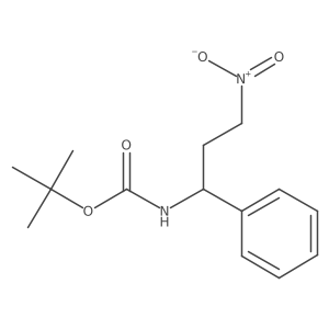 tert-butyl N-(3-nitro-1-phenylpropyl)carbamate Structure