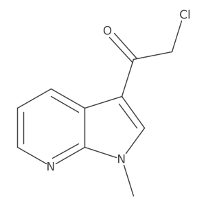 2-chloro-1-{1-methyl-1H-pyrrolo[2,3-b]pyridin-3-yl}ethan-1-one结构式