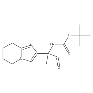 tert-butyl N-(2-{5H,6H,7H,8H-imidazo[1,2-a]pyridin-2-yl}-1-oxopropan-2-yl)carbamate Structure