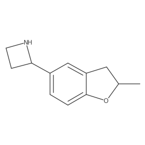2-(2-Methyl-2,3-dihydro-1-benzofuran-5-yl)azetidine Structure