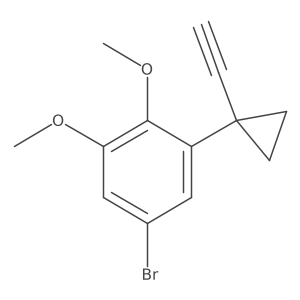 5-Bromo-1-(1-ethynylcyclopropyl)-2,3-dimethoxybenzene Structure