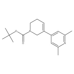 5,6-Dihydro-2',6'-dimethyl-[3,4'-bipyridine]-1(2h)-carboxylic acid 1,1-dimethylethyl ester Structure
