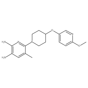 6-[4-[(6-Methoxy-3-pyridinyl)oxy]-1-piperidinyl]-5-methyl-2,3-pyridinediamine Structure