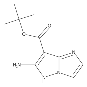 Tert-butyl 6-amino-5H-imidazo[1,2-b]pyrazole-7-carboxylate结构式