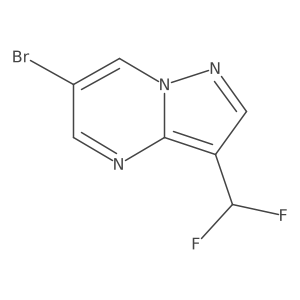 6-Bromo-3-(difluoromethyl)pyrazolo[1,5-a]pyrimidine结构式