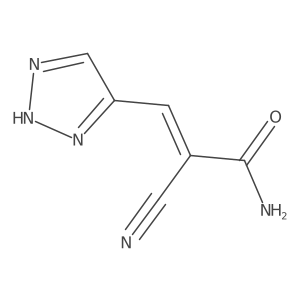 (Z)-2-Cyano-3-(2H-triazol-4-yl)prop-2-enamide Structure