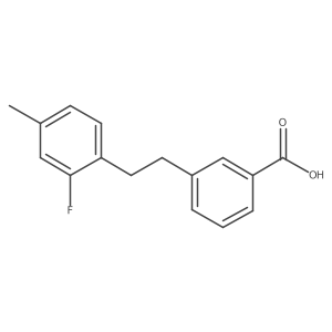3-(2-Fluoro-4-methylphenethyl)benzoic acid Structure