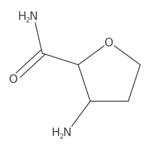 rac-(2R,3S)-3-aminooxolane-2-carboxamide Structure