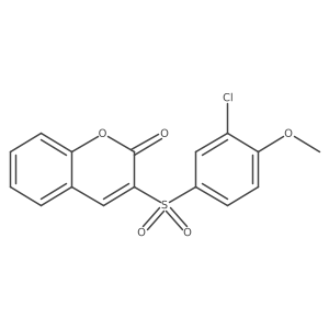 3-(3-chloro-4-methoxybenzenesulfonyl)-2H-chromen-2-one结构式
