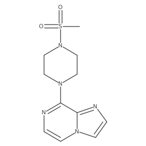 1-{Imidazo[1,2-a]pyrazin-8-yl}-4-methanesulfonylpiperazine结构式
