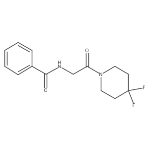N-[2-(4,4-Difluoropiperidin-1-yl)-2-oxoethyl]benzamide Structure