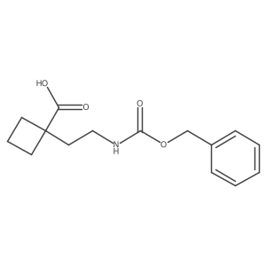 1-(2-{[(Benzyloxy)carbonyl]amino}ethyl)cyclobutane-1-carboxylic acid Structure