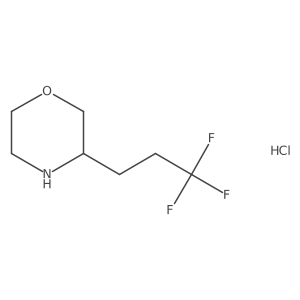 3-(3,3,3-Trifluoropropyl)morpholine;hydrochloride结构式