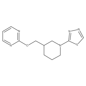 2-{[1-(1,3,4-Thiadiazol-2-yl)piperidin-3-yl]methoxy}pyrimidine Structure
