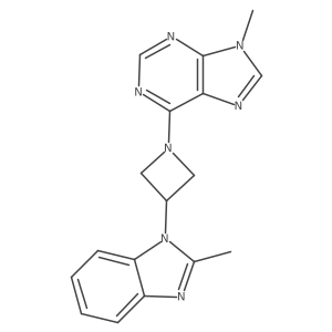 9-methyl-6-[3-(2-methyl-1H-1,3-benzodiazol-1-yl)azetidin-1-yl]-9H-purine Structure