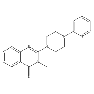 3-Methyl-2-[4-(pyridazin-3-yl)piperazin-1-yl]-3,4-dihydroquinazolin-4-one结构式