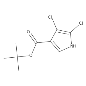 tert-butyl 4,5-dichloro-1H-pyrrole-3-carboxylate Structure
