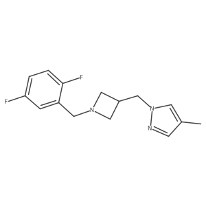 1-({1-[(2,5-difluorophenyl)methyl]azetidin-3-yl}methyl)-4-methyl-1H-pyrazole Structure