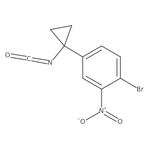 1-Bromo-4-(1-isocyanatocyclopropyl)-2-nitrobenzene Structure