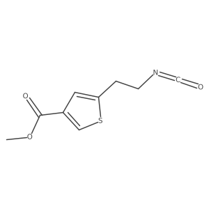 Methyl 5-(2-isocyanatoethyl)thiophene-3-carboxylate Structure