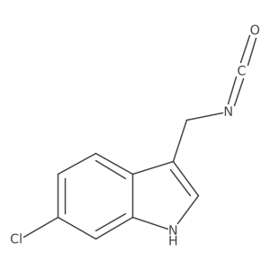 6-chloro-3-(isocyanatomethyl)-1H-indole Structure