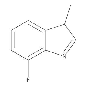 7-fluoro-3-methyl-3H-indole结构式