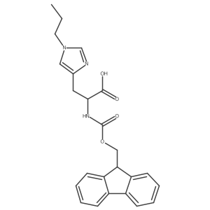 (2S)-2-({[(9H-fluoren-9-yl)methoxy]carbonyl}amino)-3-(1-propyl-1H-imidazol-4-yl)propanoic acid Structure