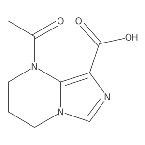 1-acetyl-1H,2H,3H,4H-imidazo[1,5-a]pyrimidine-8-carboxylic acid结构式
