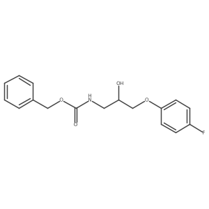 benzyl N-[3-(4-fluorophenoxy)-2-hydroxypropyl]carbamate结构式