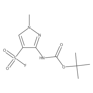 tert-butyl N-[4-(fluorosulfonyl)-1-methyl-1H-pyrazol-3-yl]carbamate Structure