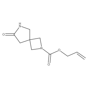 Prop-2-en-1-yl 7-oxo-2,6-diazaspiro[3.4]octane-2-carboxylate结构式