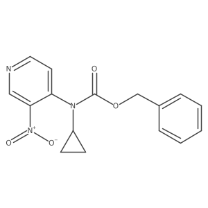 benzyl N-cyclopropyl-N-(3-nitropyridin-4-yl)carbamate结构式