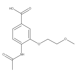 4-Acetamido-3-(2-methoxyethoxy)benzoic acid Structure
