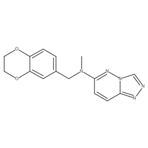 N-[(2,3-dihydro-1,4-benzodioxin-6-yl)methyl]-N-methyl-[1,2,4]triazolo[4,3-b]pyridazin-6-amine Structure