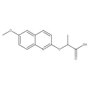 2-((6-Methoxyquinolin-2-yl)oxy)propanoic acid Structure
