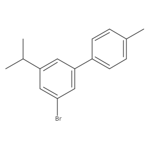 3-Bromo-5-isopropyl-4'-methyl-1,1'-biphenyl结构式