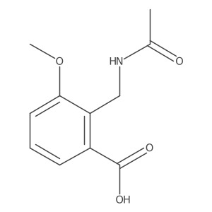 2-(Acetamidomethyl)-3-methoxybenzoic acid Structure