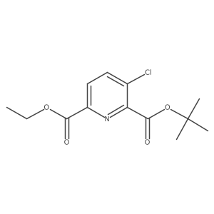 2-(tert-Butyl) 6-ethyl 3-chloropyridine-2,6-dicarboxylate Structure